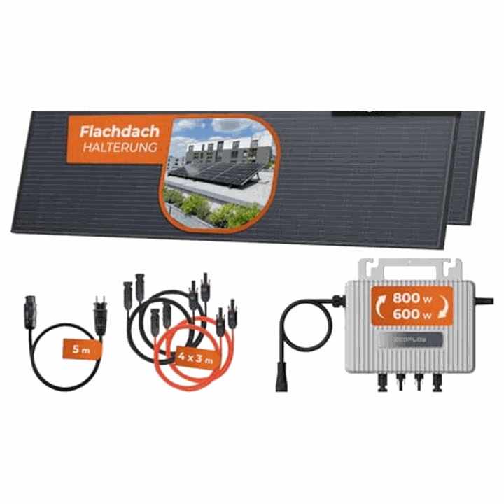Solarway 1000 W EcoFlow – Balkonkraftwerk mit 1000 Wp Modulleistung